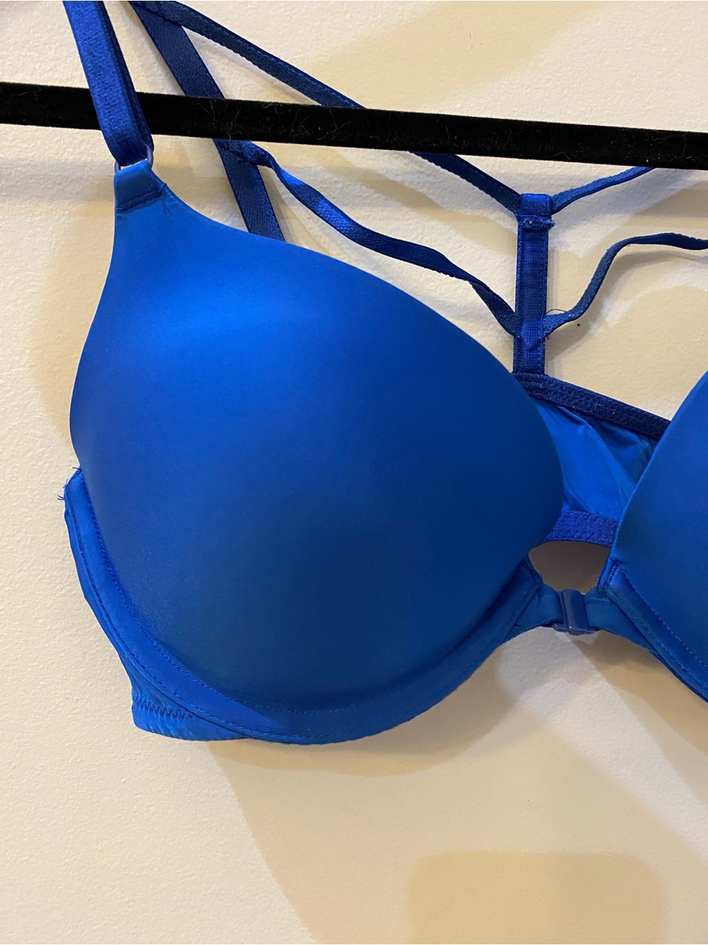Victoria’s Secret Push-Up Pigeonnant Bra Blue Women’s Size 34C - Picture 2 of 5